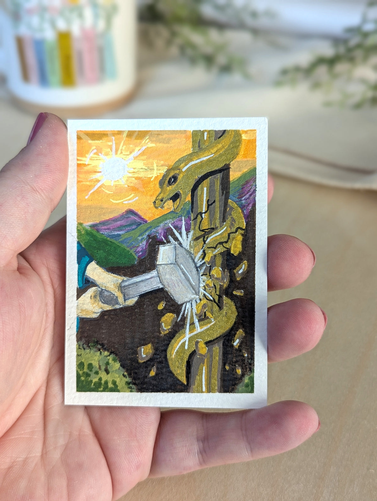 "Hezekiah" Individual Art Trading Card