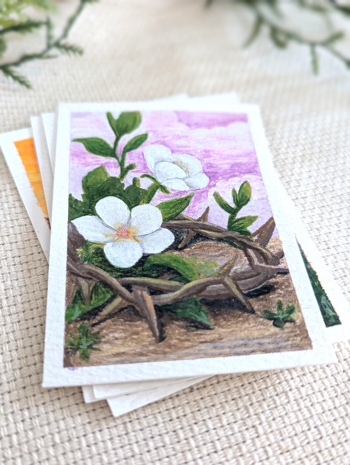 "With His Stripes" (Isaiah 53:5) Individual Art Trading Card
