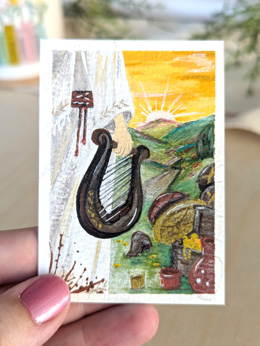 "Jehoshaphat's Choir" Individual Art Trading Card