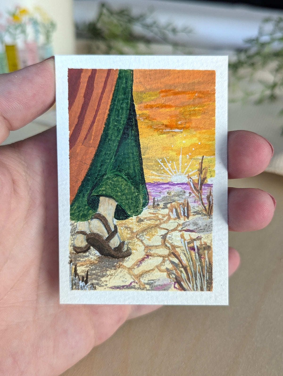 "My Soul Thirsteth" (Psalms 63:1) Individual Art Trading Card
