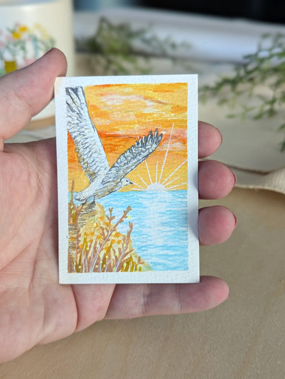 "Wings of the Morning" (Psalms 139: 9-10) Individual Art Trading Card