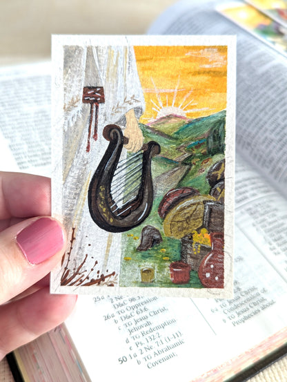 "Jehoshaphat's Choir" Individual Art Trading Card