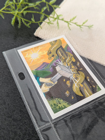 "Hezekiah" Individual Art Trading Card