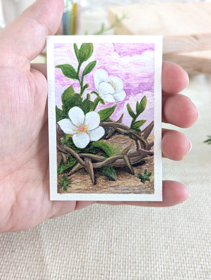 "With His Stripes" (Isaiah 53:5) Individual Art Trading Card